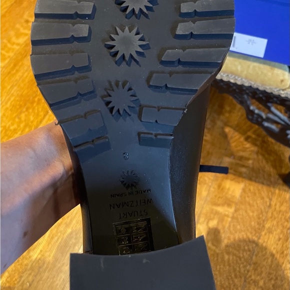 SOLD - Stuart Weitzman Leather Combat Boots (NWOT) - Picture 4 of 6